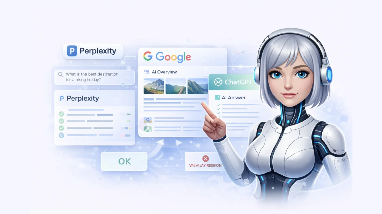 Synas i AI-sök — optimera för Google AI Overviews och Perplexity